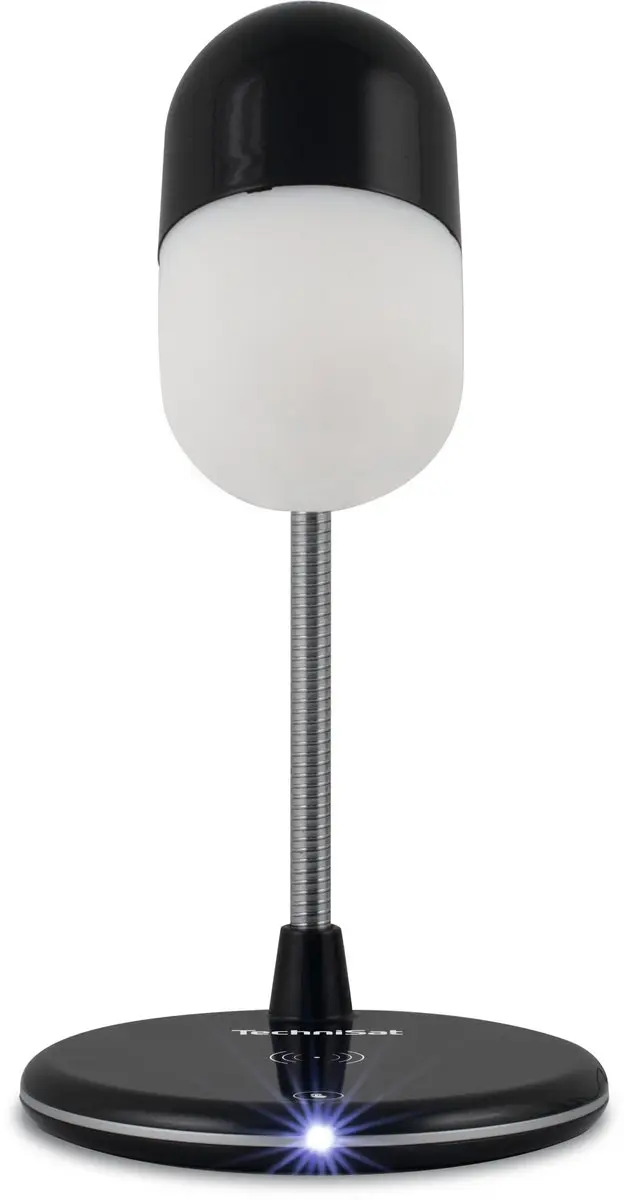 Technisat Viola Tafellamp - Bluetooth Speaker & Draadloos Opladen - Zwart - afbeelding 5 van 5