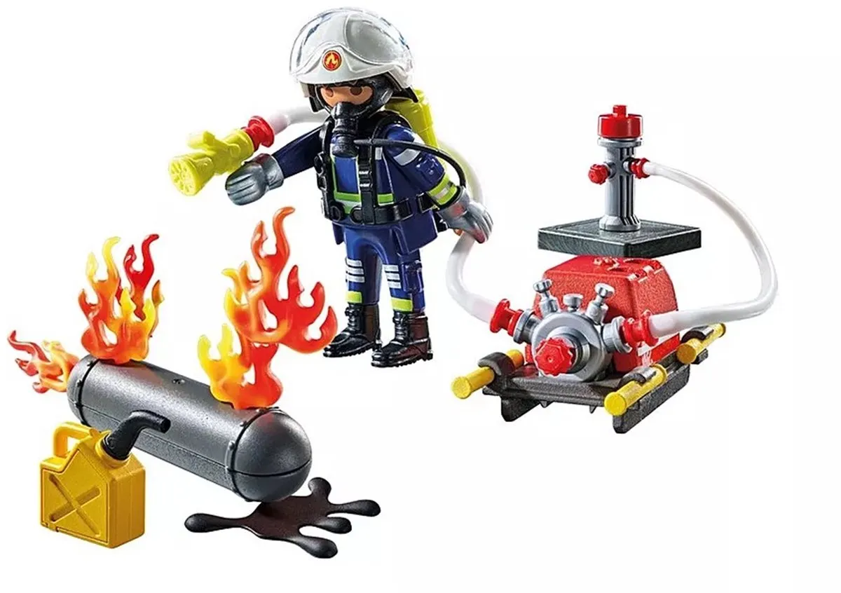 Playmobil Action Heroes Brandweerman met Waterpomp 71826