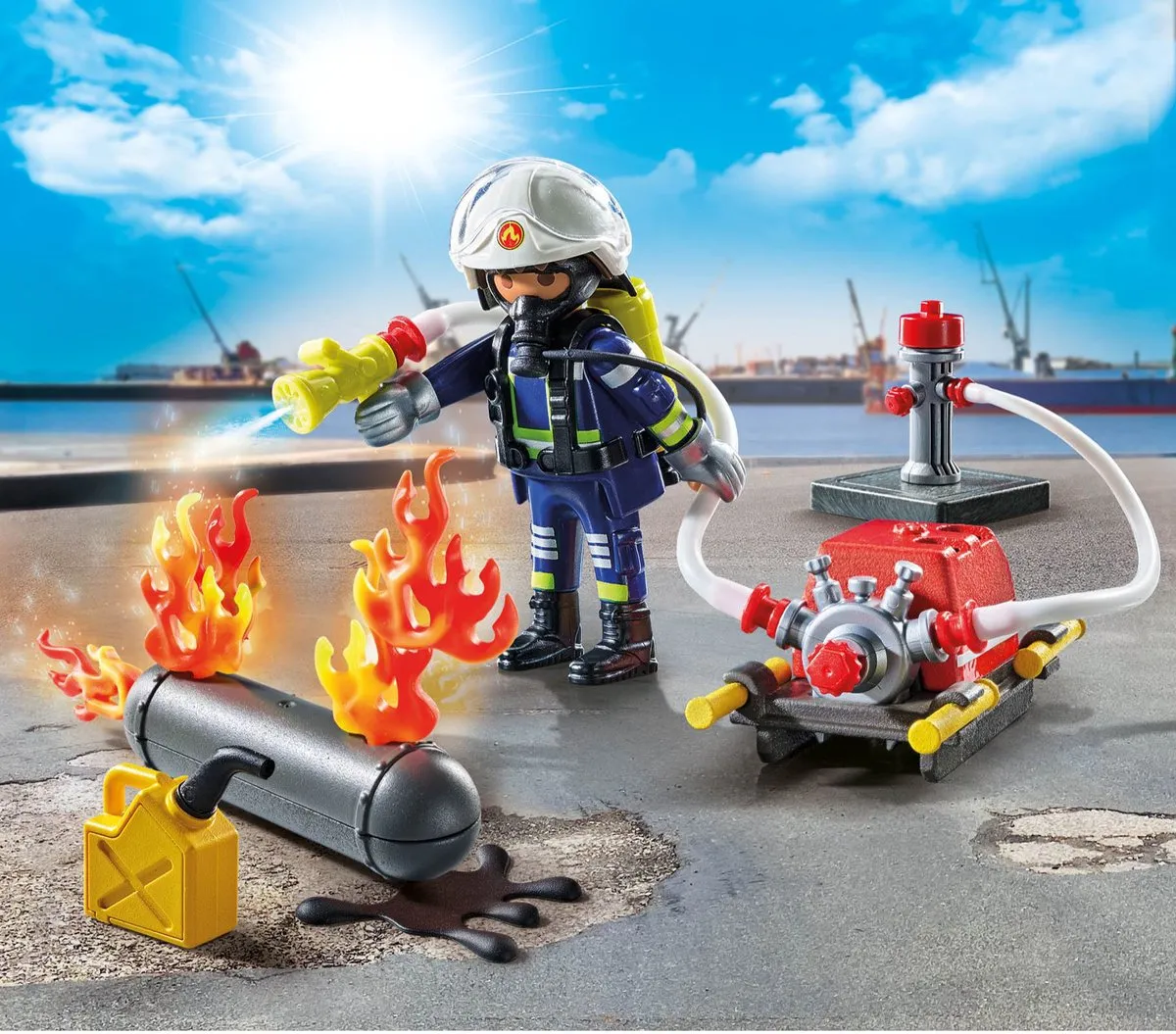 Playmobil Action Heroes Brandweerman met Waterpomp 71826 - afbeelding 6 van 6