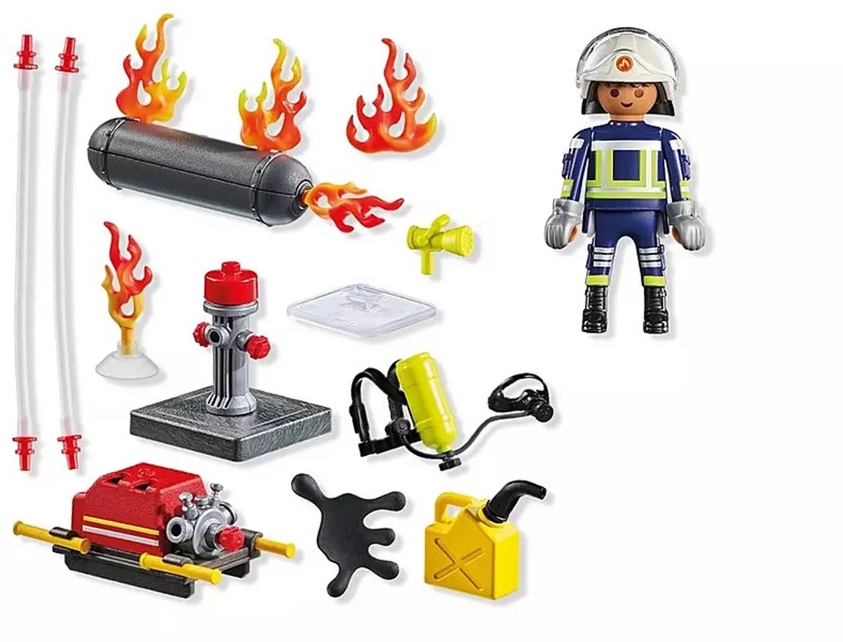Playmobil Action Heroes Brandweerman met Waterpomp 71826