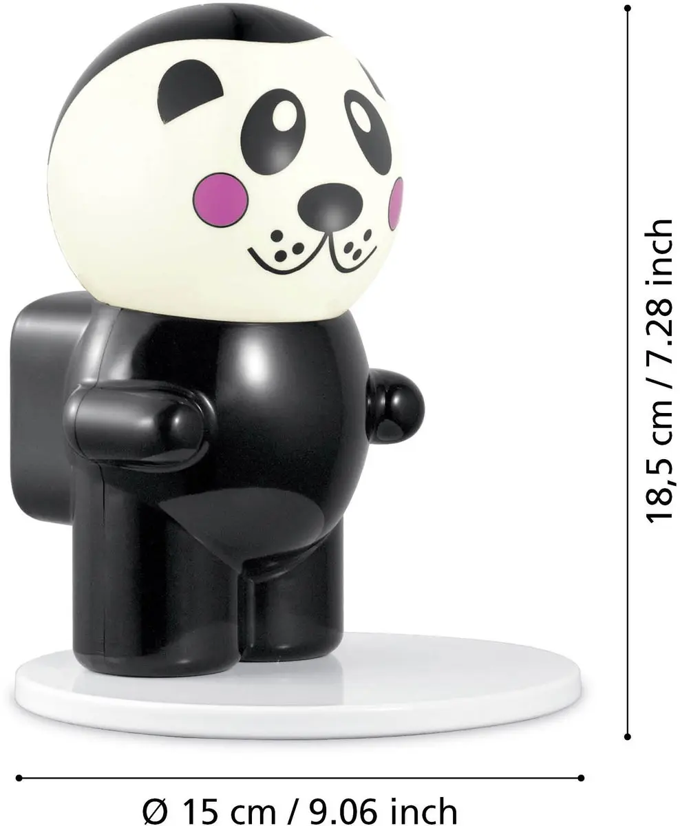Eglo Fu Pan Tafellamp G4 - Staal/Kunststof - 15cm - Zwart/Wit - afbeelding 4 van 5