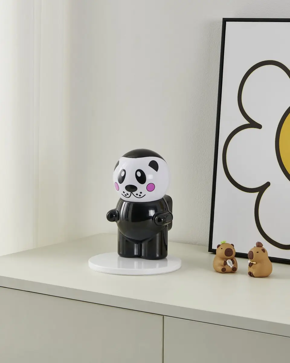 Eglo Fu Pan Tafellamp G4 - Staal/Kunststof - 15cm - Zwart/Wit - afbeelding 3 van 5
