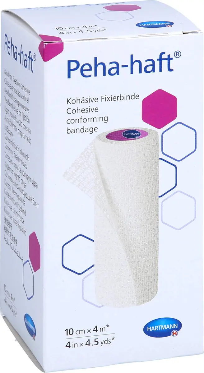 Hartmann Peha-haft Latexfrei Fixierbinde 10cmx4m - Wit