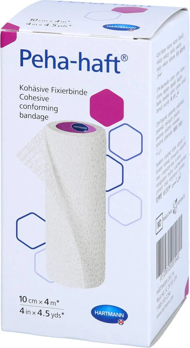 Hartmann Peha-haft Latexfrei Fixierbinde 10cmx4m - Wit