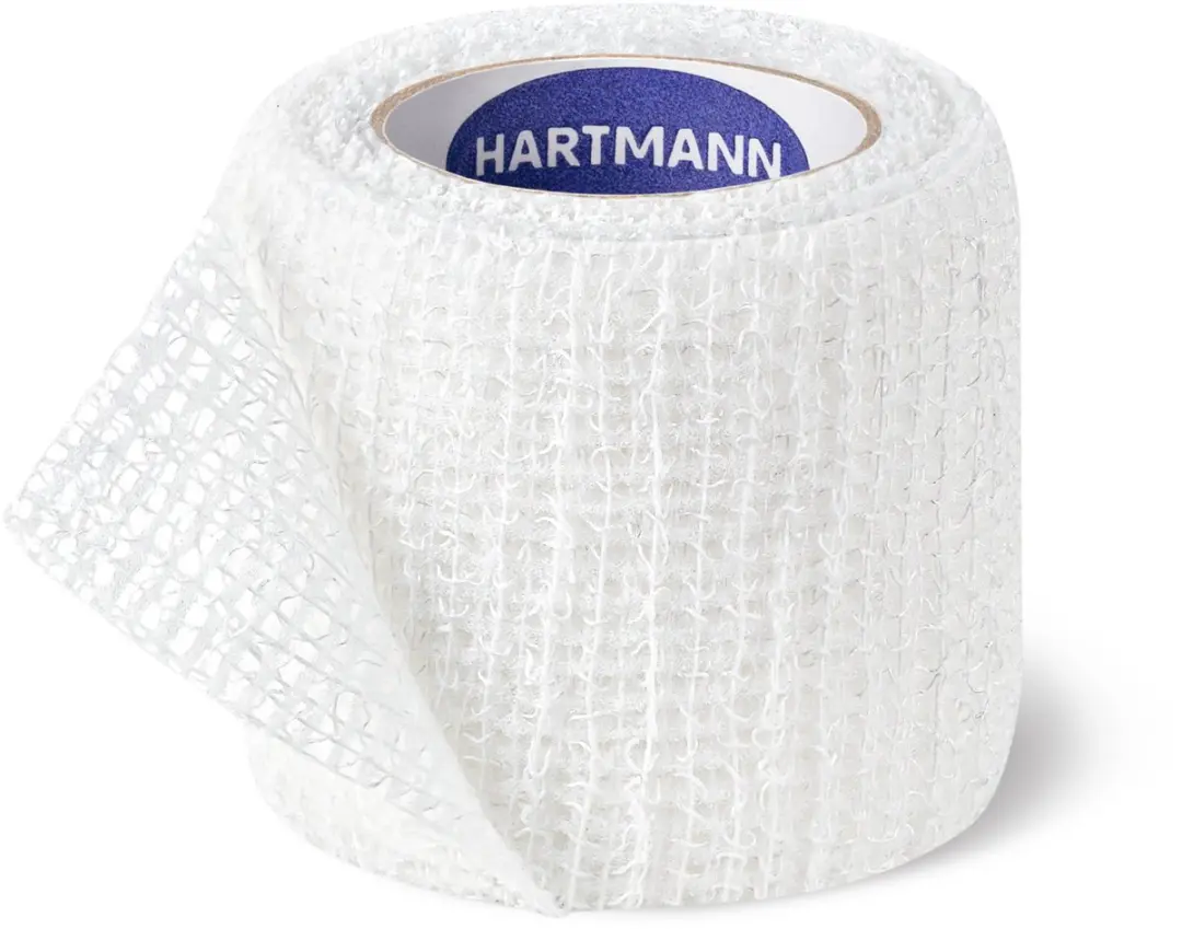 Hartmann Peha-Haft Fixatiezwachtel 4cm x 4m - latexvrij - Blauw/Wit