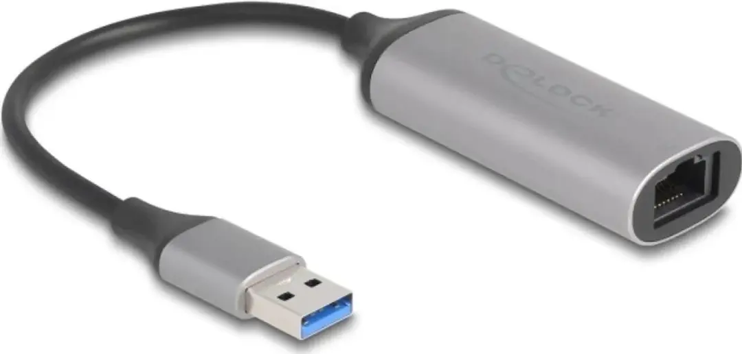 Delock USB Type-A 5 Gigabit LAN Adapter - Antraciet