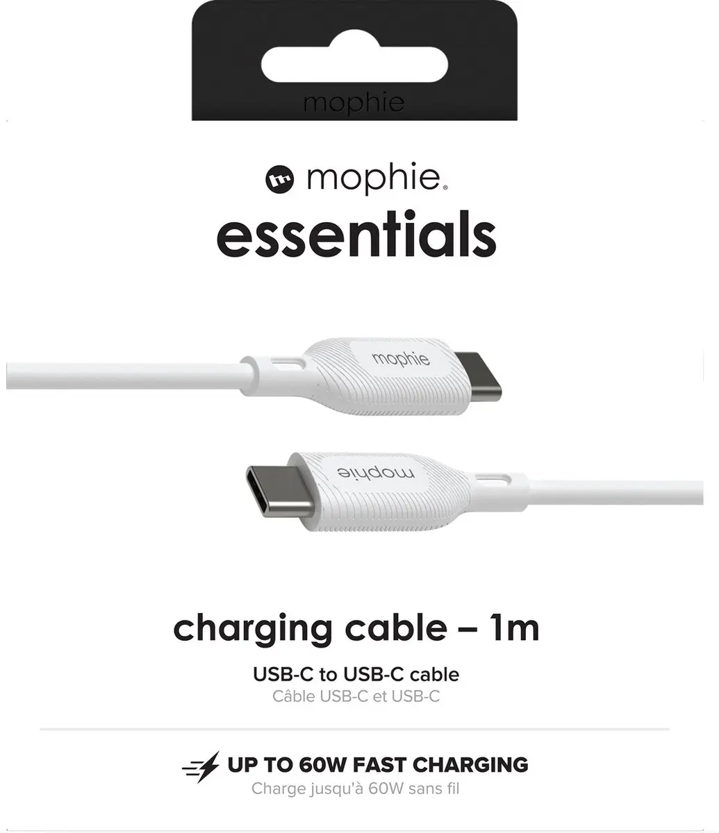 mophie USB-C naar USB-C 60W Kabel 1m