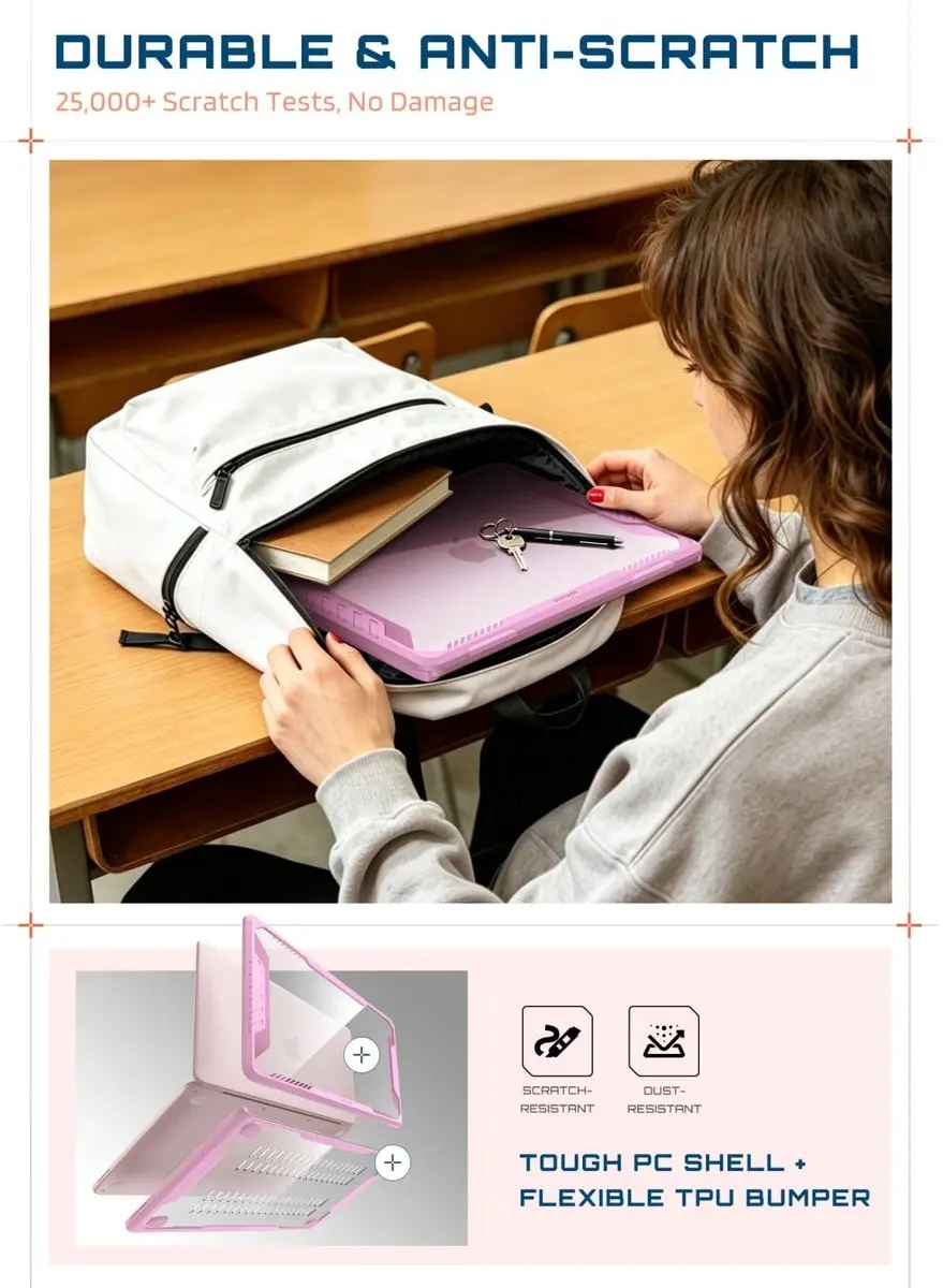 Supcase Unicorn Beetle Hoesje 15059 - MacBook Neo 13" - Roze