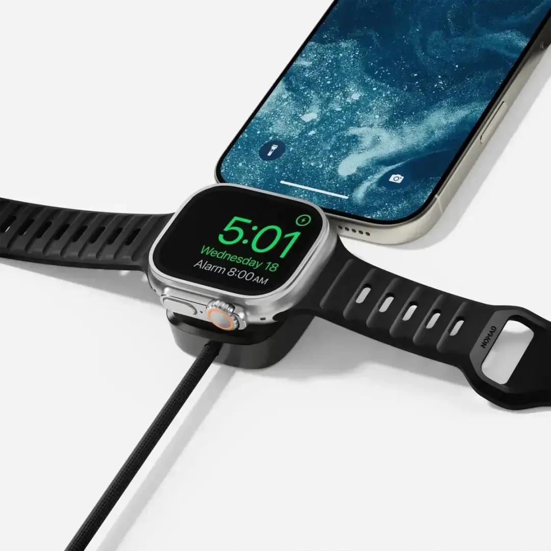 NOMAD Universele Kabel Apple Watch 1,5m Carbide - Transparent