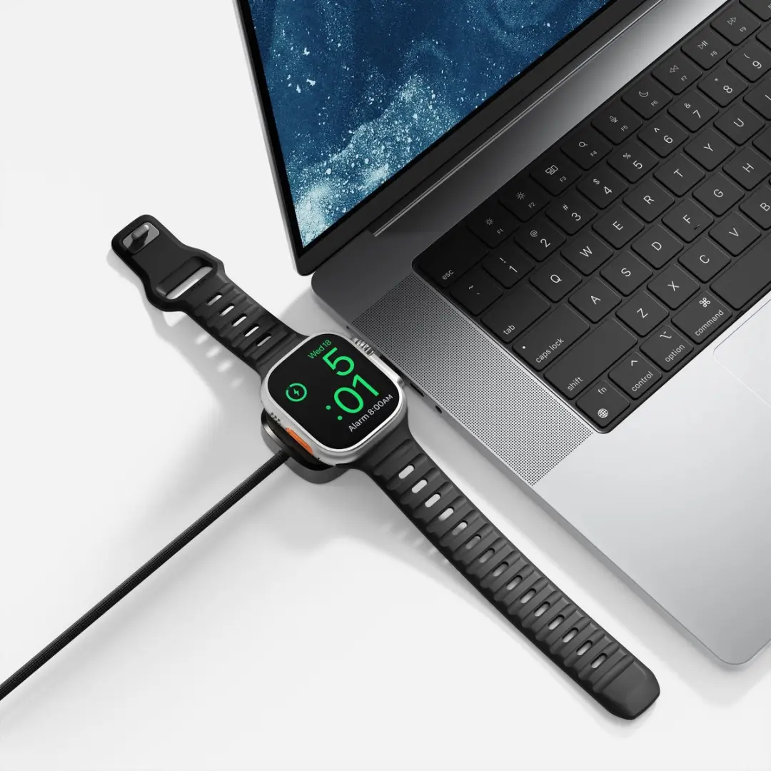 NOMAD Universele Kabel Apple Watch 1,5m Carbide - Transparent