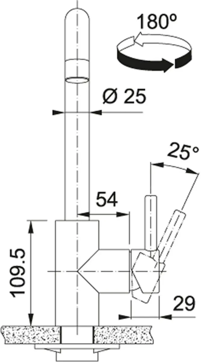 Franke 474702 Keukenkraan - Roestvrijstaal - afbeelding 5 van 6