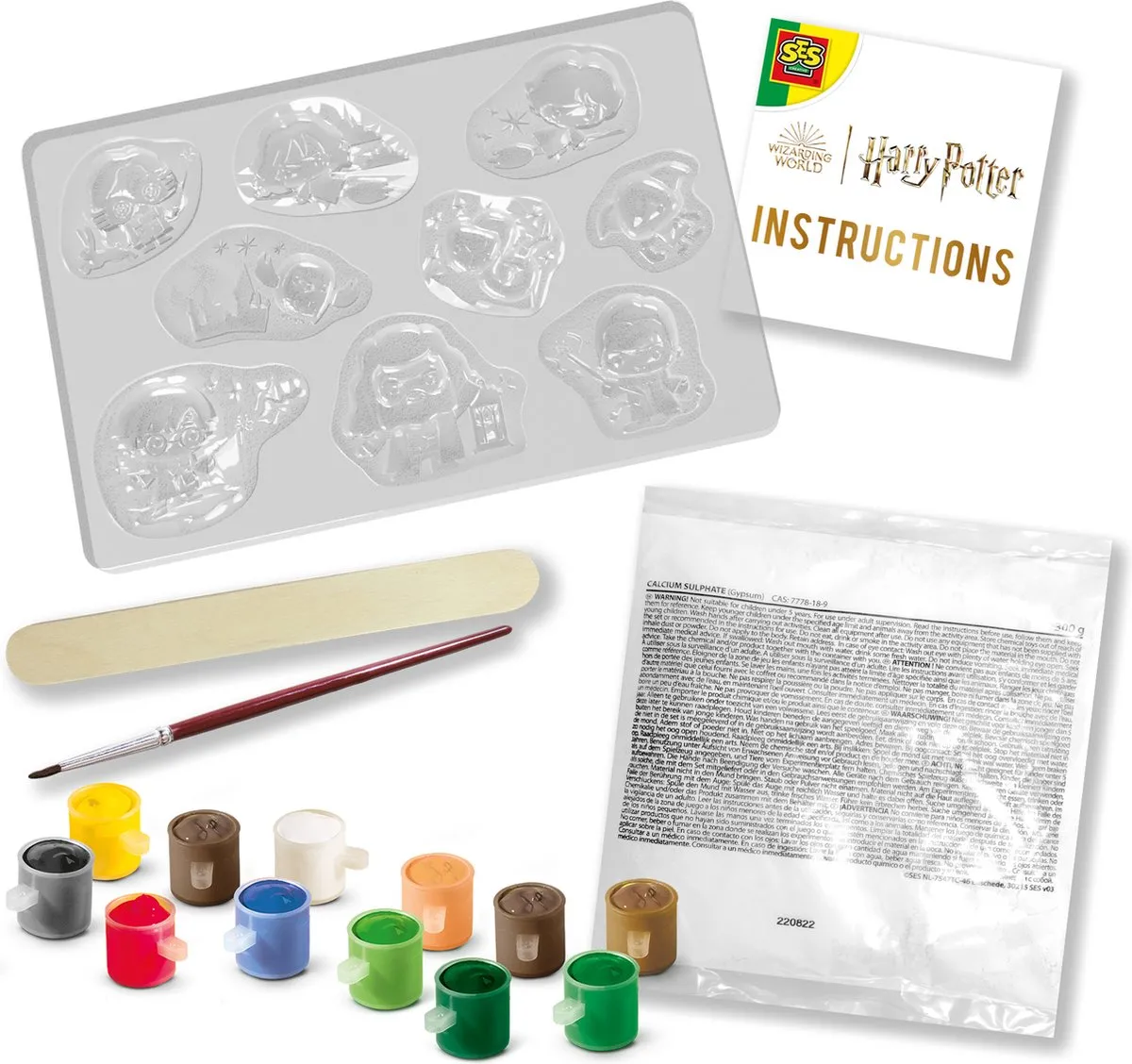 SES Creative Harry Potter Gips Knutselset - 300g Gips & Verf