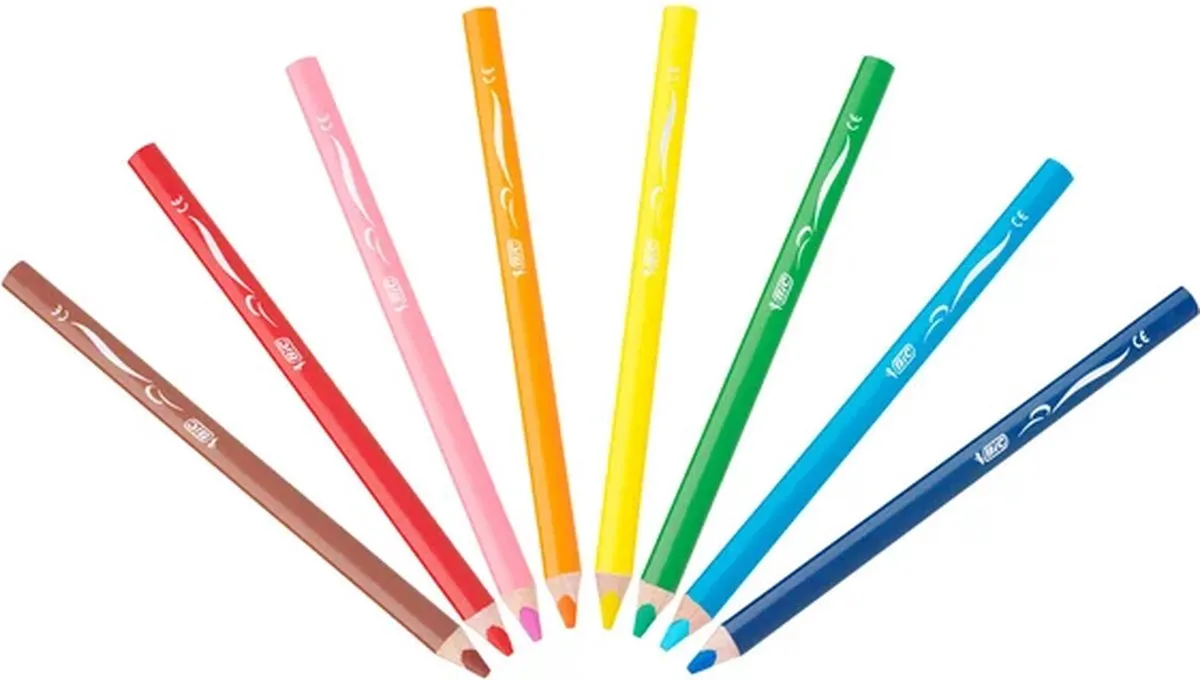 Bic SuperSoft Kleurpotlood - 8 Stuks Multicolor