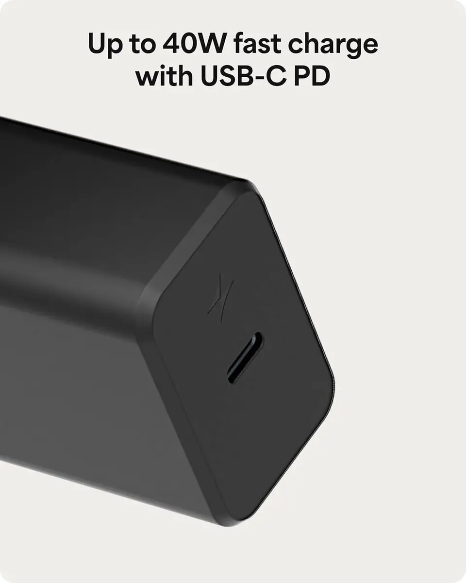 mophie Speedport 40W USB-C Oplader - GaN Wandlader - Zwart