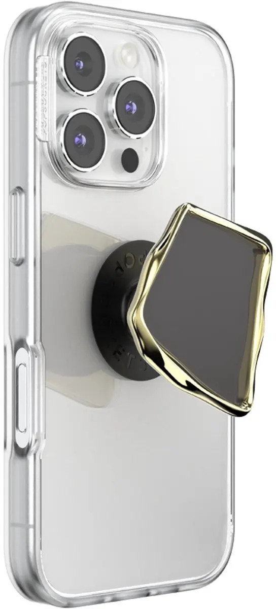 PopSockets PopTop Enamel Obsidian Cut - Telefoonbutton - Zwart - afbeelding 2 van 6