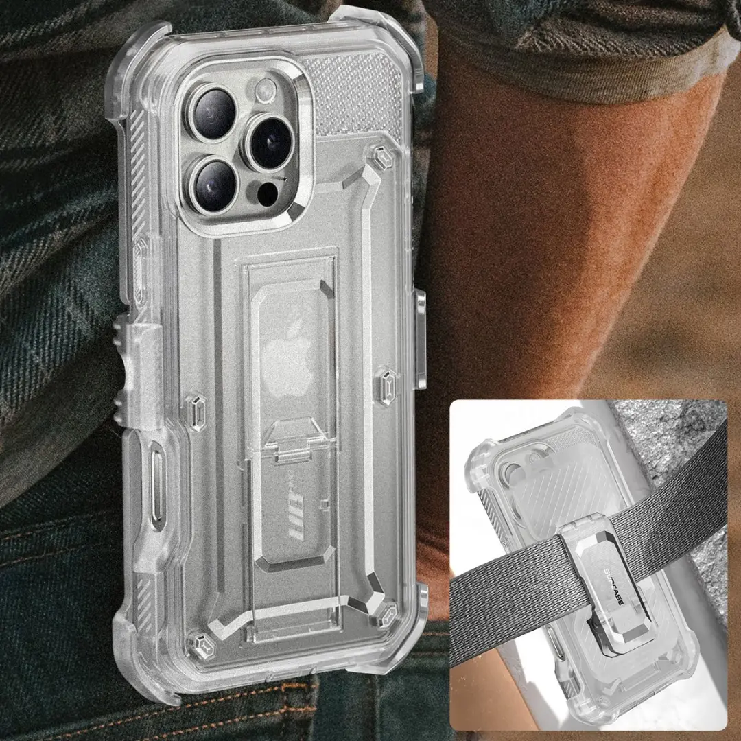 Supcase Unicorn Beetle Pro BACK-SPC-PRO-CL-16X iPhone 16 Pro Max Hoesje - Transparant - afbeelding 2 van 6