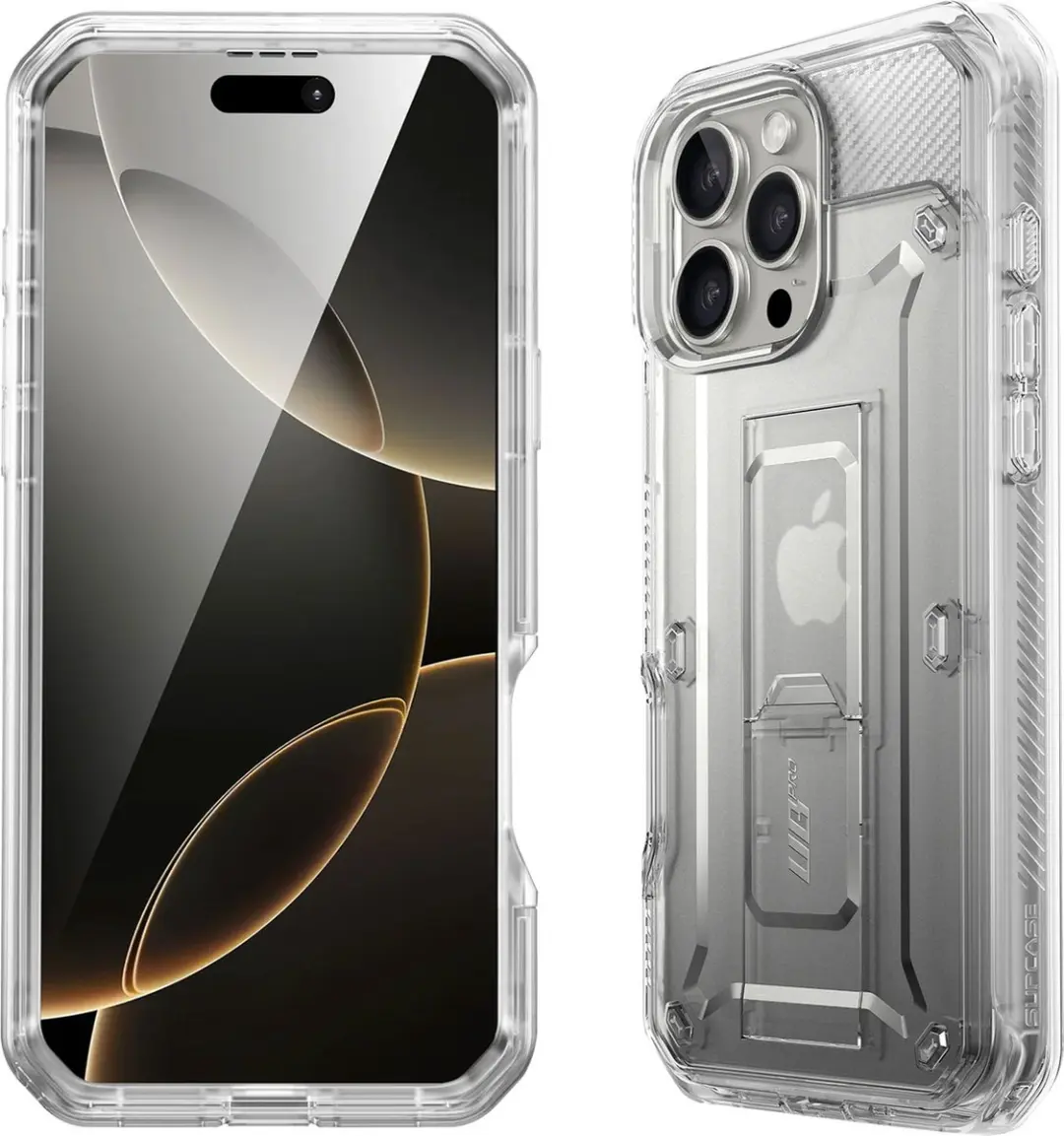 Supcase Unicorn Beetle Pro BACK-SPC-PRO-CL-16X iPhone 16 Pro Max Hoesje - Transparant