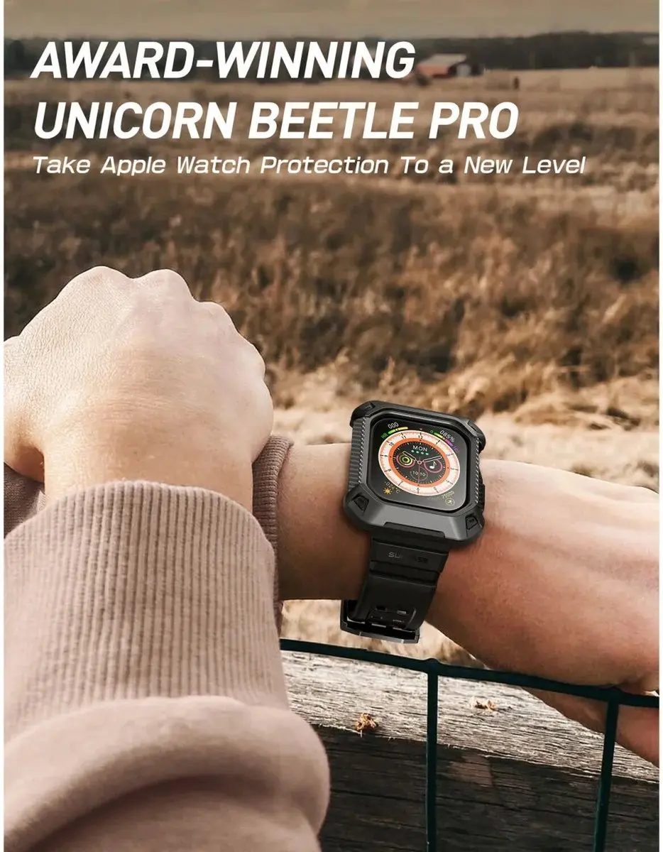 Supcase UB Pro Apple Watch 42mm Hoesje - Zwart