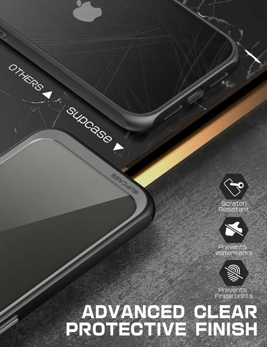 Supcase Unicorn Beetle Style Hoesje iPhone 13 Pro - Transparant Zwart - afbeelding 2 van 6