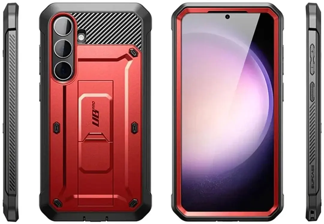 Supcase i-Blason Unicorn Beetle Pro Hoesje Samsung Galaxy S24 - Rood - afbeelding 6 van 6