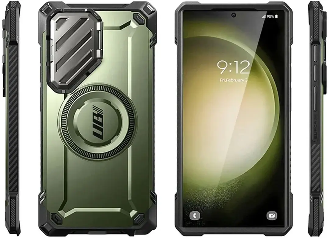 Supcase UB Pro MagXT Hoesje Samsung Galaxy S24 Ultra - Groen - BACK-SPC-MXT-GN-S24U - afbeelding 6 van 6