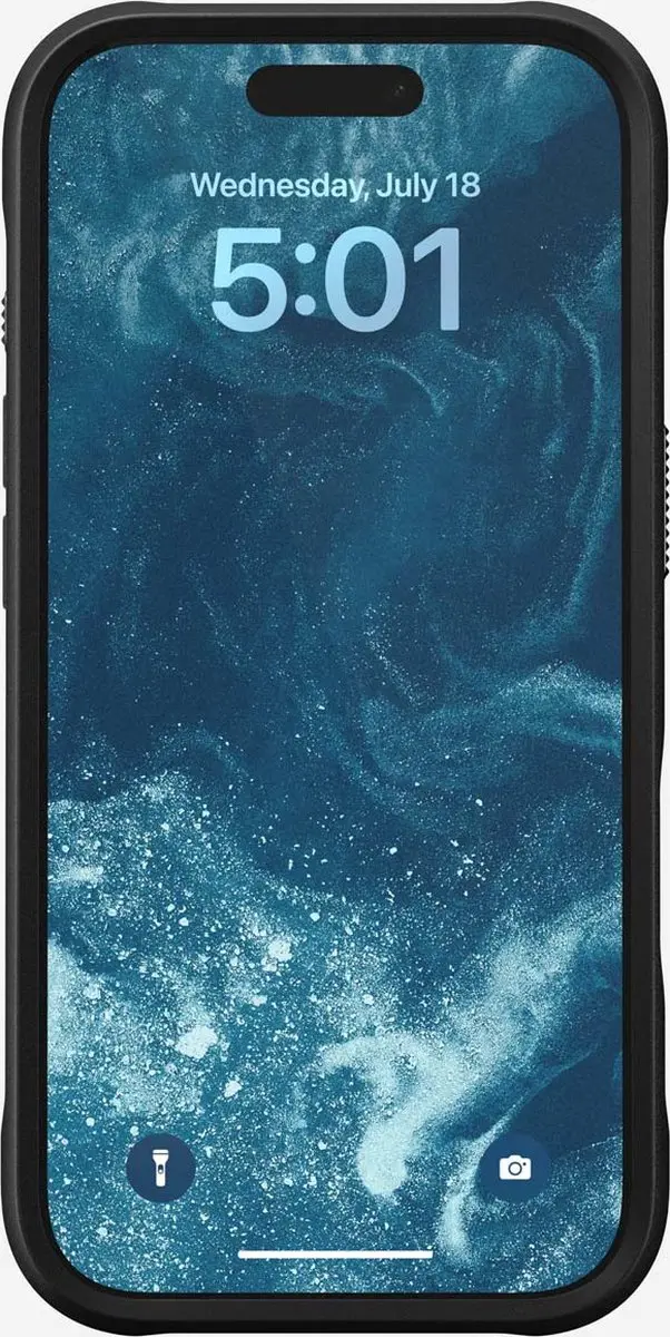 NOMAD NM01382485 iPhone 16 Pro Hoes - Blauw