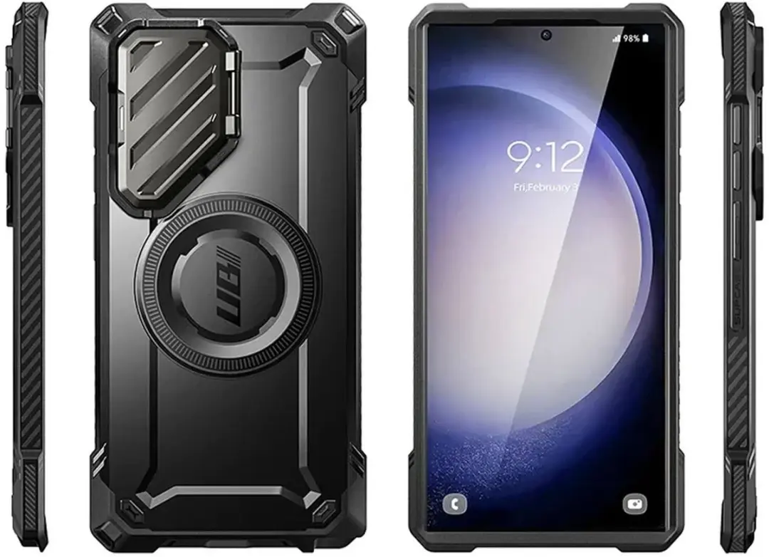 Supcase UB Pro MagXT Hoesje Samsung Galaxy S24 Ultra - Zwart - afbeelding 5 van 6