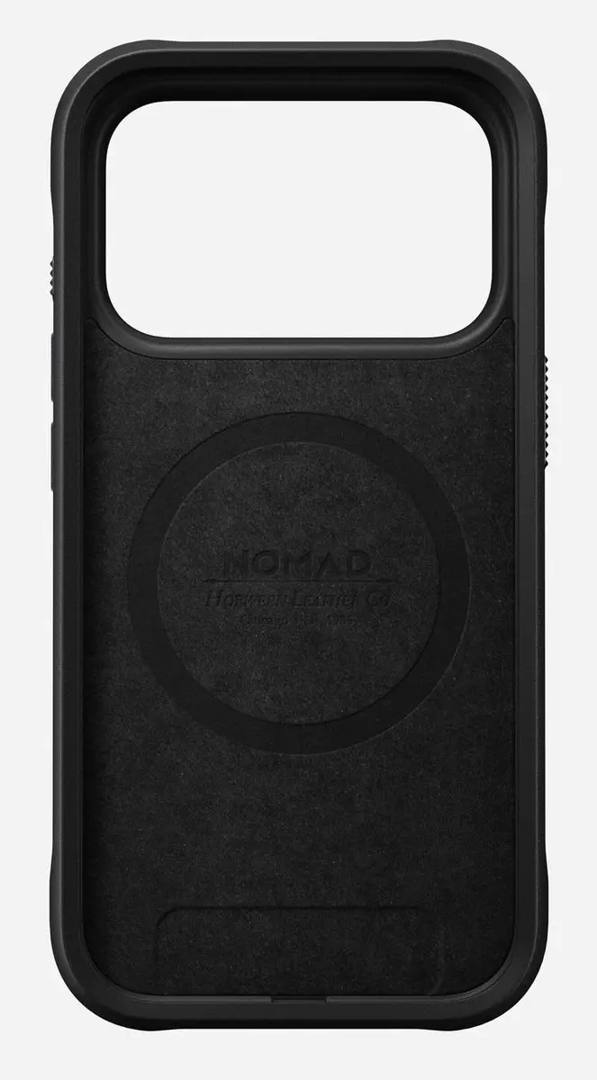NOMAD Horween Rugged Hoesje iPhone 17 Pro 114709114040 - Zwart