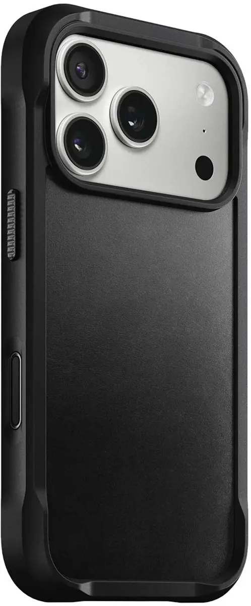 NOMAD Horween Rugged Hoesje iPhone 17 Pro 114709114040 - Zwart