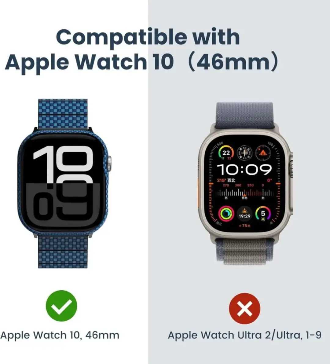 Pitaka Air Case Apple Watch 10/11 46mm - Blauw