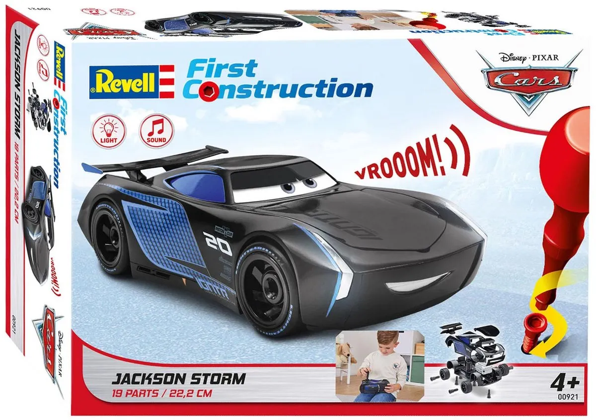 Revell 00921 Jackson Storm Disney Cars Modelbouwpakket - 1:20 - 19 Onderdelen - Multi