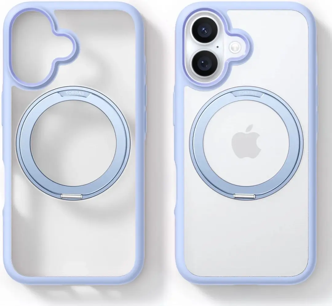 Torras UPRO Ostand R Fusion Hoesje iPhone 16 - Blauw