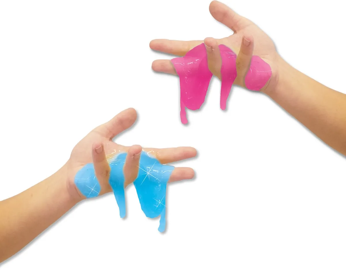 SES Creative Marble Slime - 200g - Blauw & Roze