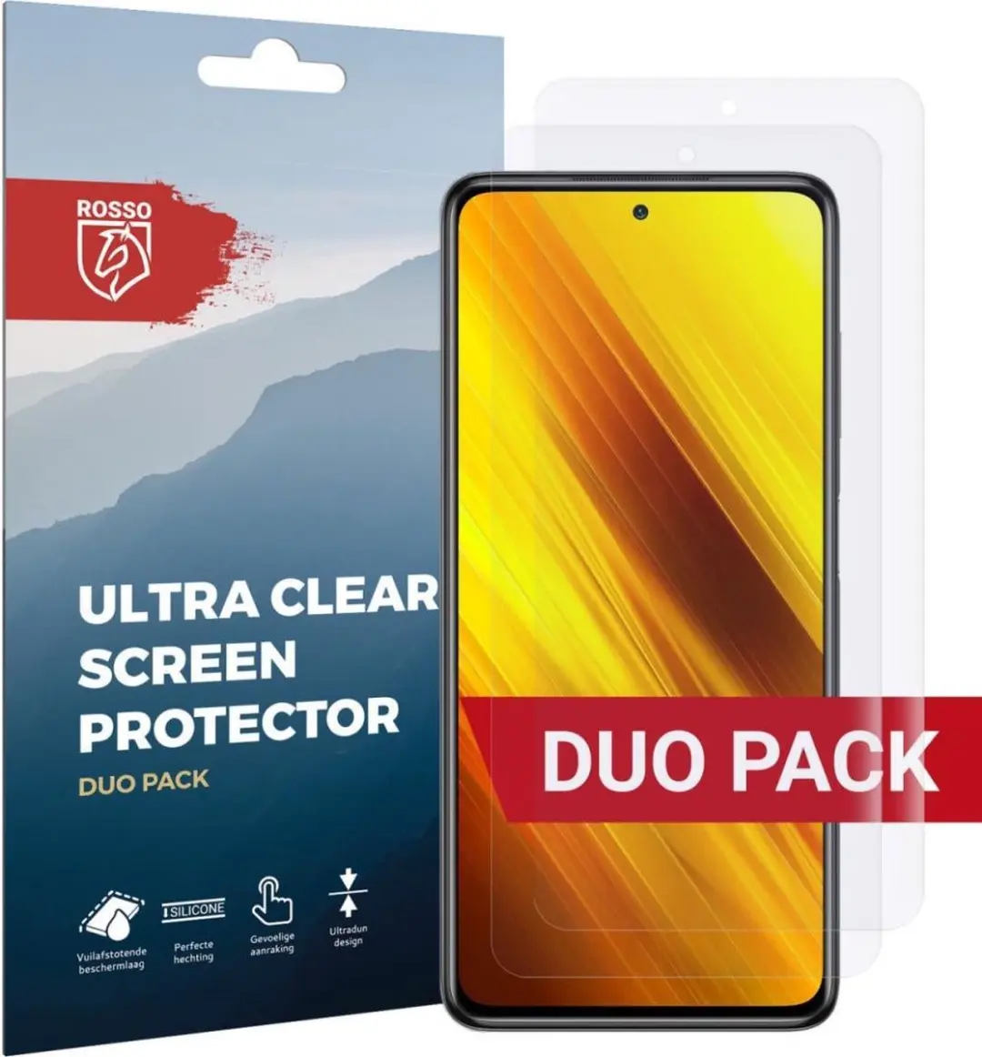 Rosso Ultra Clear Screenprotector voor Xiaomi Poco X3 Duo Pack