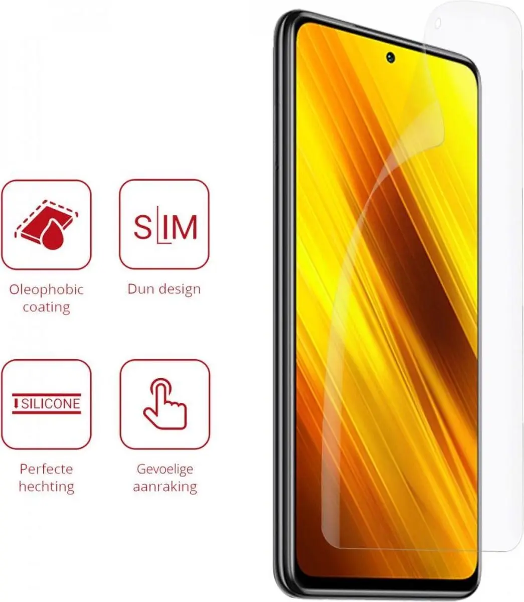Rosso Ultra Clear Screenprotector voor Xiaomi Poco X3 Duo Pack - 2 Stuks