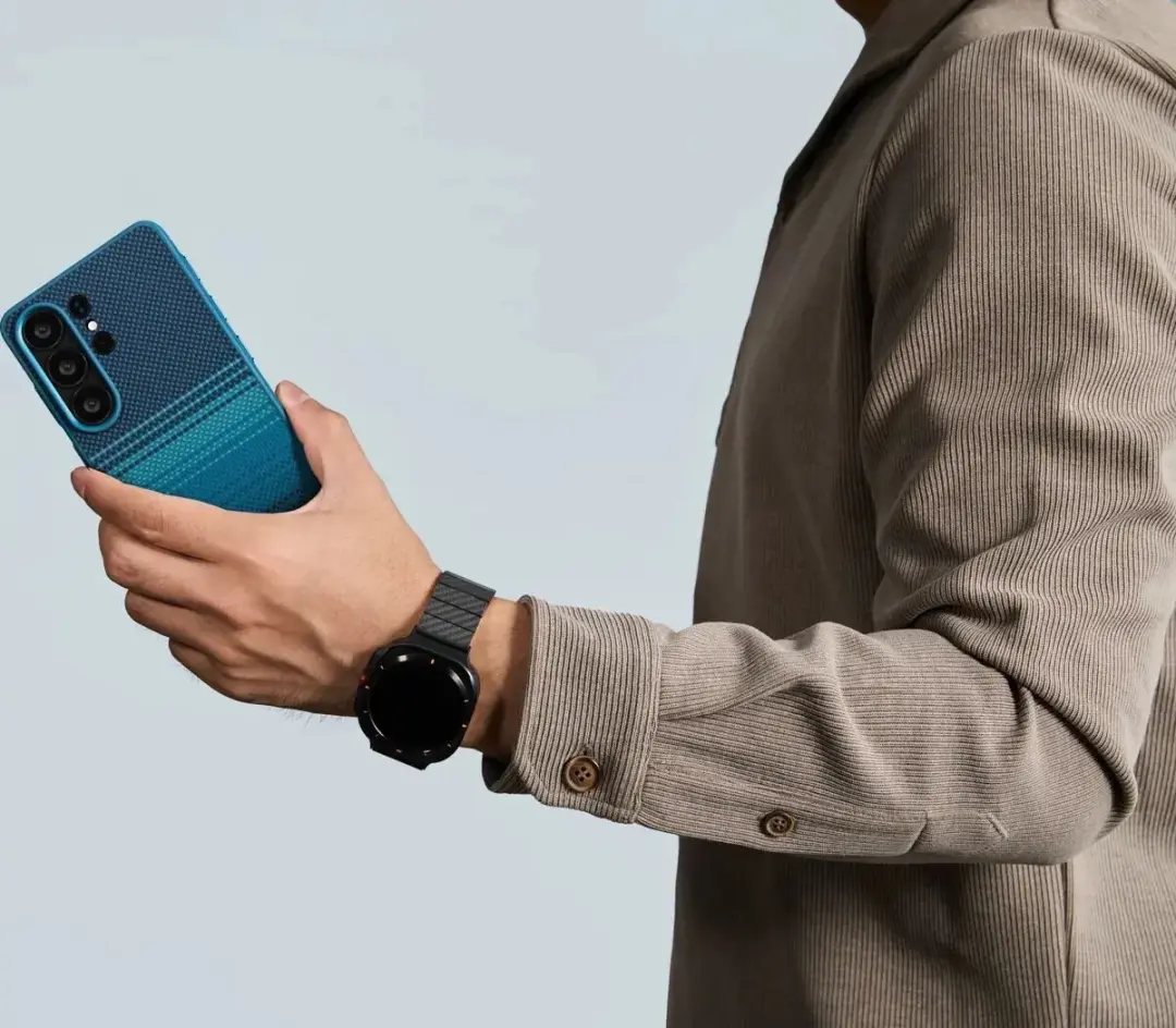 Pitaka Cairn Aaron Hoesje S26 Ultra - 1500D Aramide - Blauw - MagSafe