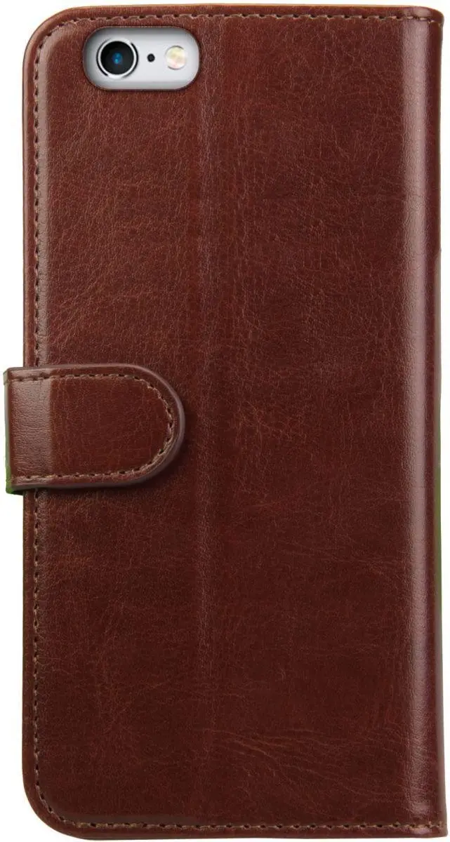 Rosso Element Book Case Wallet iPhone 6/6S - 3 Pasjes - Bruin