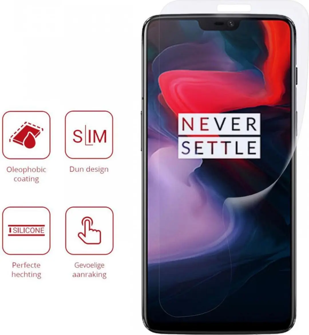 Rosso Screen Protector Ultra Clear - 2 Stuks - OnePlus 6