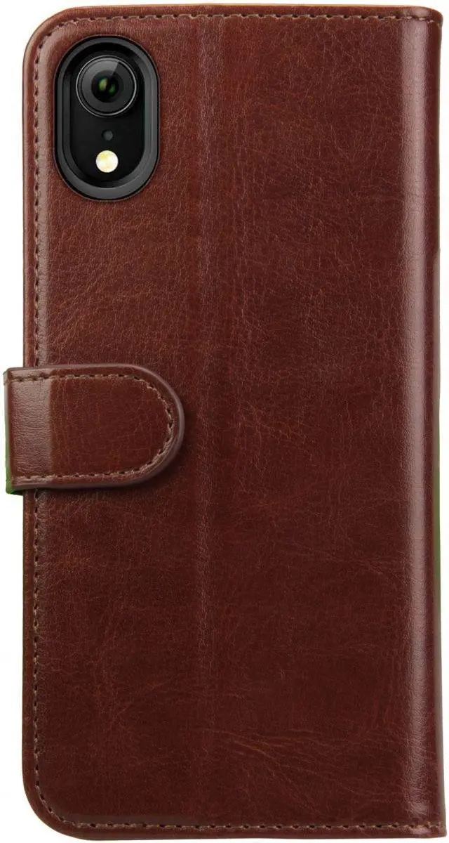 Rosso Element Book Case Wallet iPhone XR - 3 Pasjes - Bruin