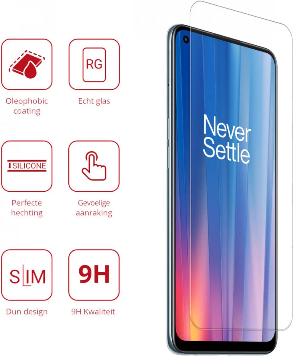 Rosso 9H Tempered Glass OnePlus Nord CE 2 - 1 Stuk