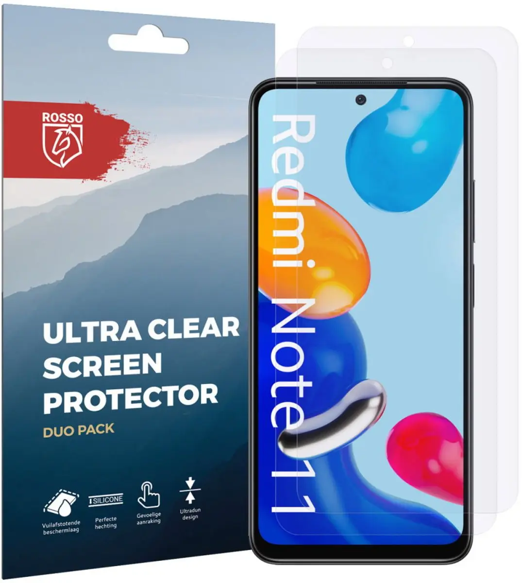 Rosso Redmi Note 11 Screen Protector Duo Pack - 2 Stuks