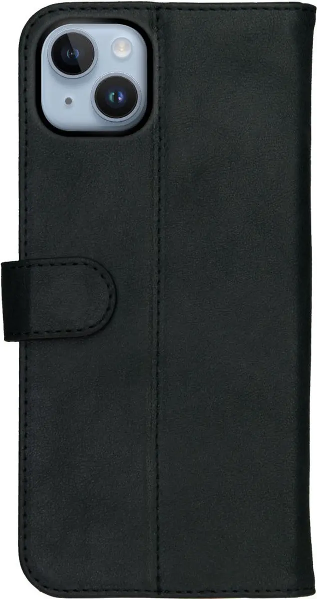 Rosso Deluxe Book Case iPhone 14 - 3 Pasjes - Zwart