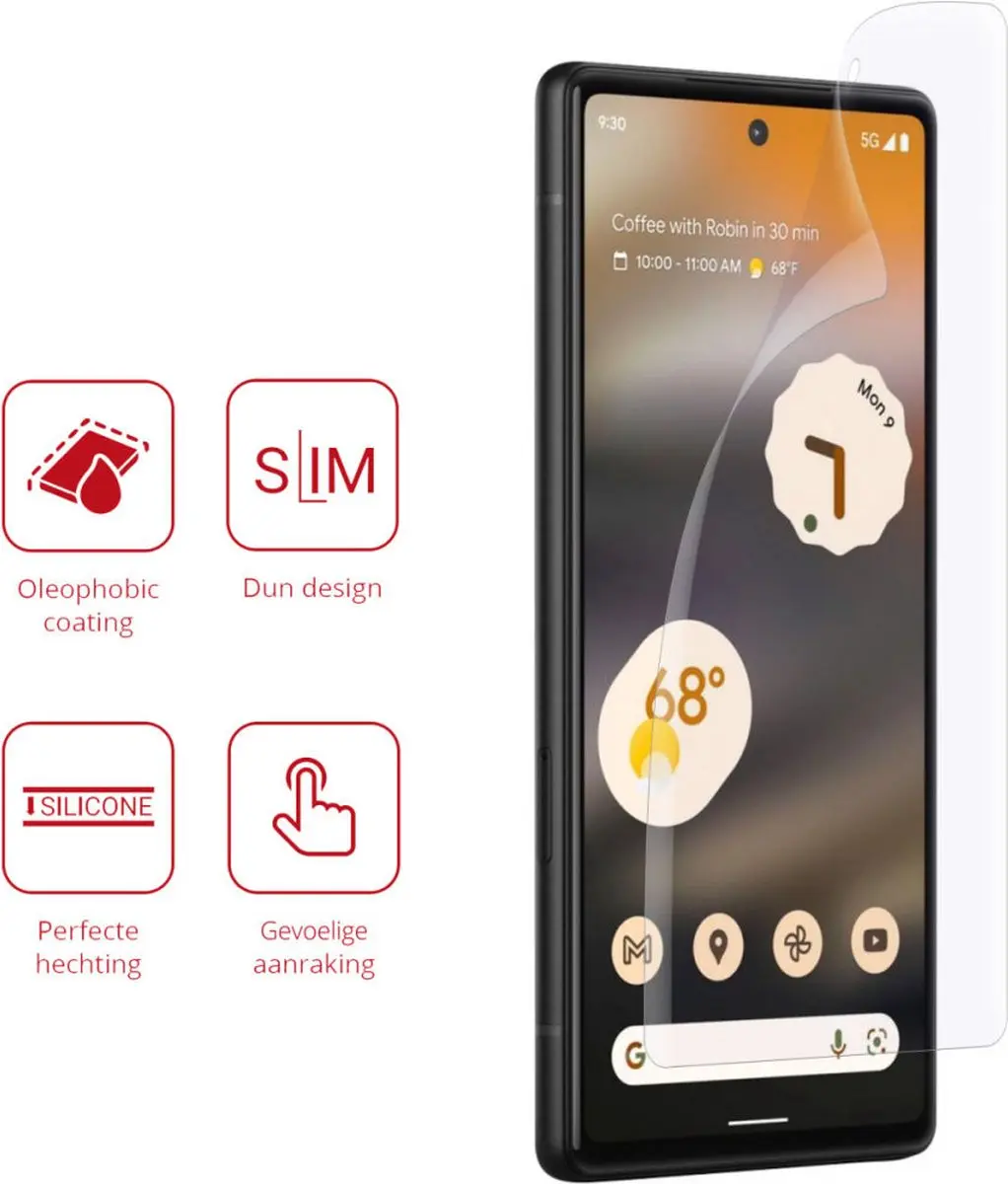 Rosso Ultra Clear Screen Protector - 2 Stuks - Google Pixel 6a