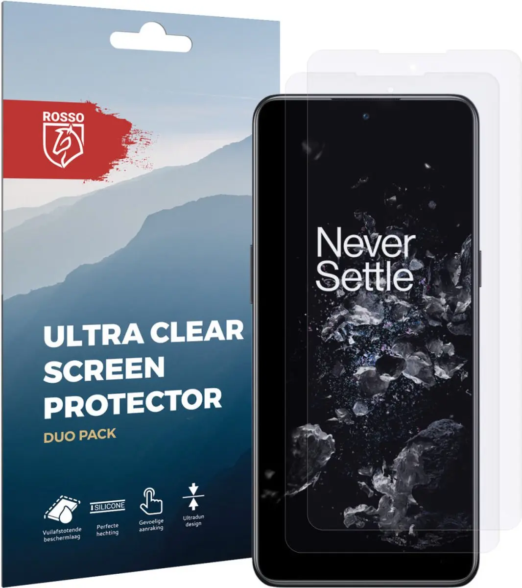 Rosso Screen Protector Ultra Clear voor OnePlus 10T - 2 Stuks