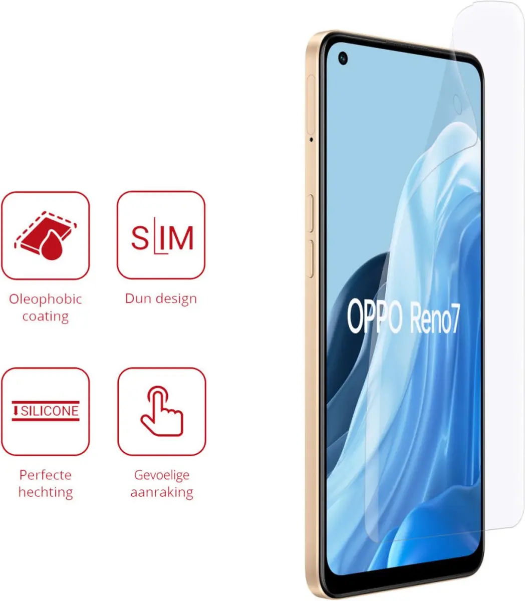 Rosso Screen Protector Ultra Clear Oppo Reno 7 - 2 Stuks - afbeelding 6 van 6