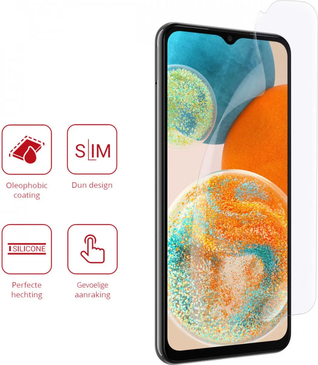 Rosso Screen Protector Ultra Clear - 2 Stuks - Samsung Galaxy A23/M23