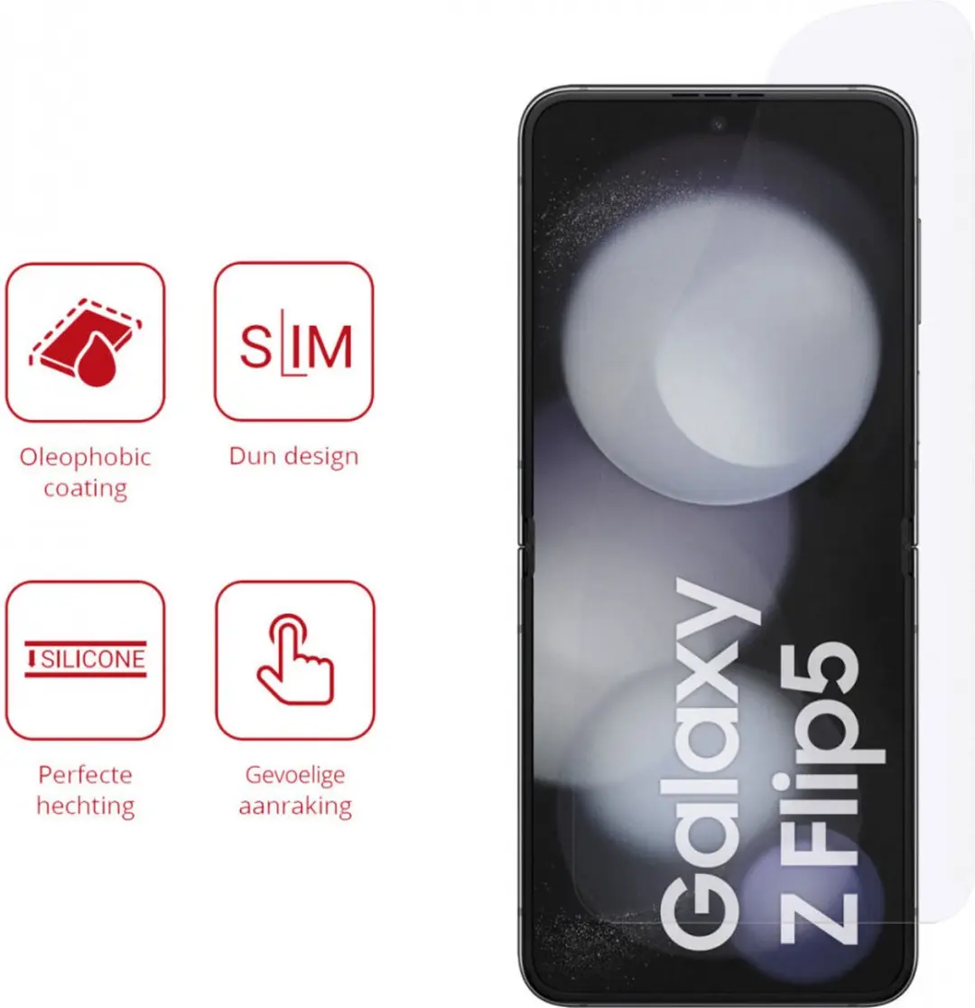 Rosso Screen Protector Ultra Clear - 2 Stuks - Samsung Galaxy Z Flip 5