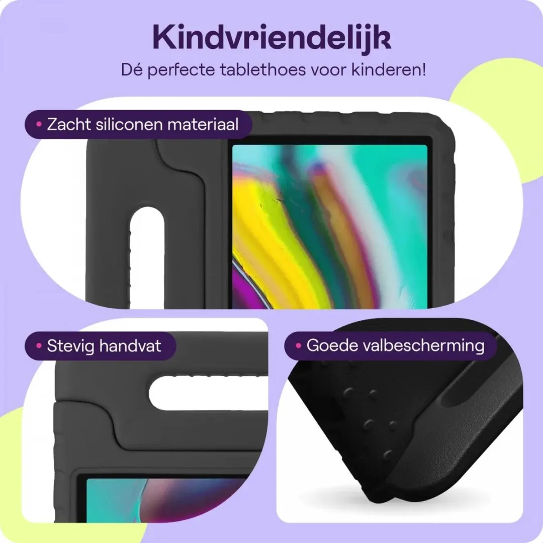HappyCase Kinder Tablethoes Samsung Galaxy Tab A 10.1 (2019) - Zwart - afbeelding 6 van 6
