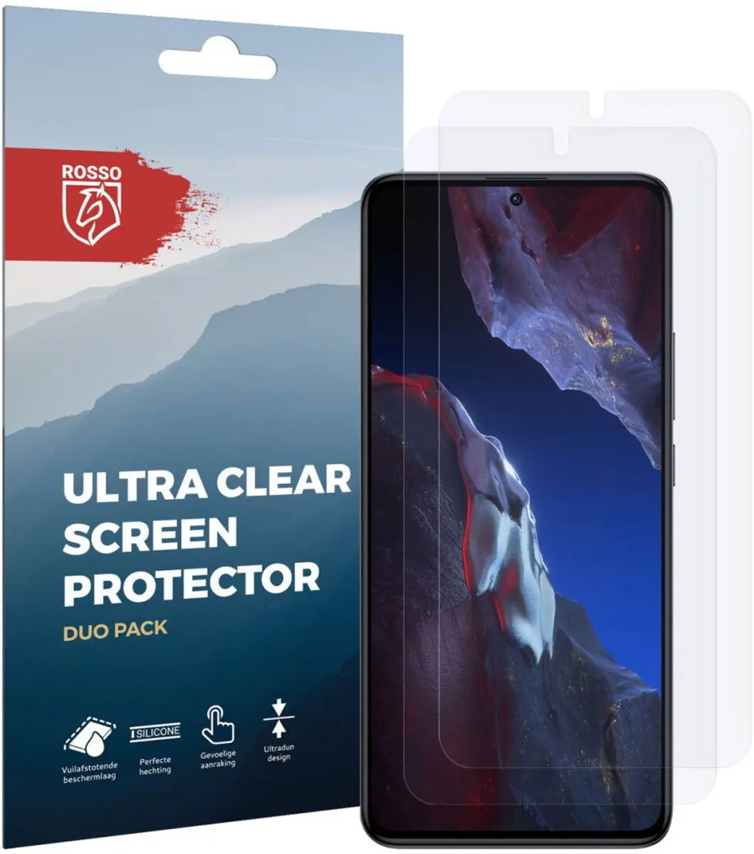 Rosso Screen Protector Ultra Clear - Xiaomi Poco F5 Pro - 2 Stuks