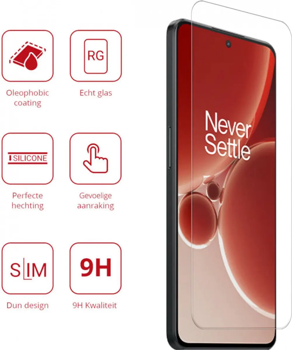 Rosso 9H Tempered Glass OnePlus Nord 3 - 1 Stuk